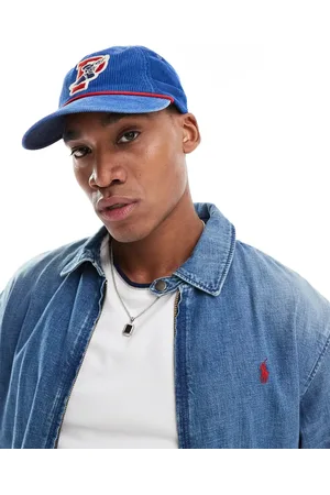 Ralph Lauren Authentic P-wing logo cord baseball cap in mid