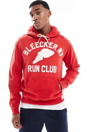 Ralph Lauren Run club bleecker print fleece hoodie in