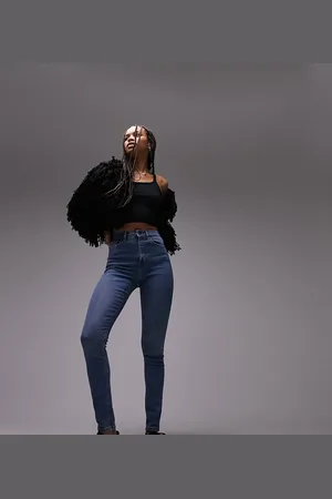 Topshop Jamie high rise skinny jean in mid