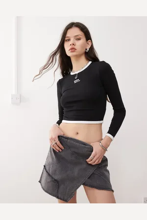 Miss Sixty Long sleeve ringer t-shirt in