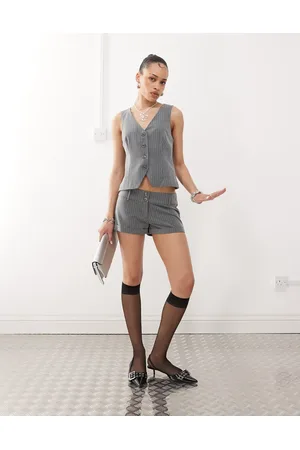 Motel Rivo tailored shorts co-ord in pinstripe