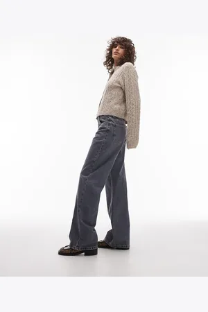 Topshop Ember low rise wide leg jean in