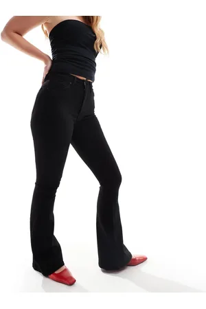 Topshop Jamie Flare high rise jeans in