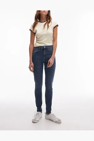 Topshop Jamie high rise skinny jean in storm blue