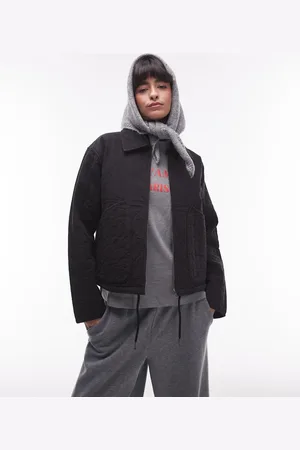 Topshop Liner jacket with quilting in
