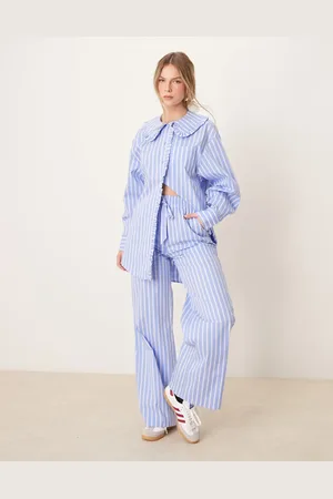 Glamorous Straight leg trousers co-ord in stripe