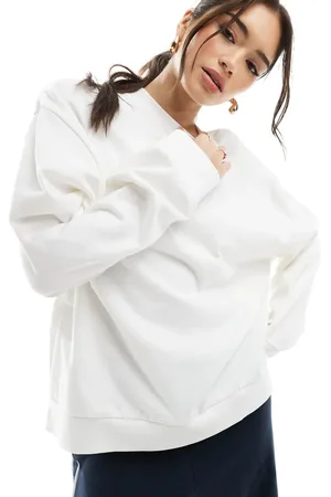 ASOS Oversized sweatshirt in cream