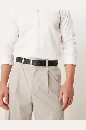 ASOS Embossed checkerboard belt in