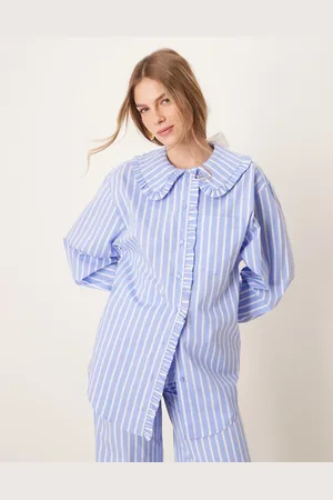 Glamorous Button down shirt co-ord in stripe
