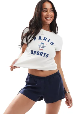 Hollister Pull on tie waist linen flippy short in
