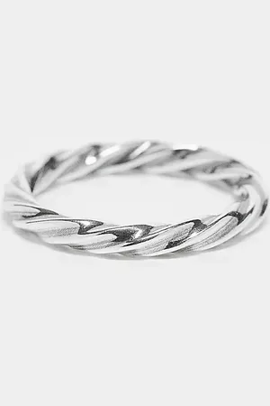 ASOS Sterling rope ring in