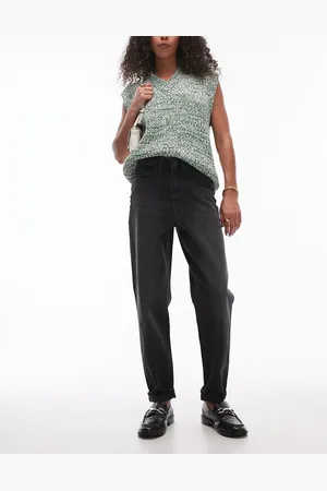 Topshop Original Mom high rise jean in washed