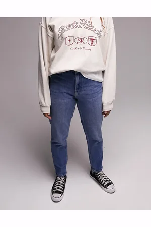 Topshop Original Mom high rise jean in mid