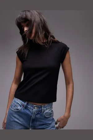 & OTHER STORIES Jersey slim fit top with cap sleeves in