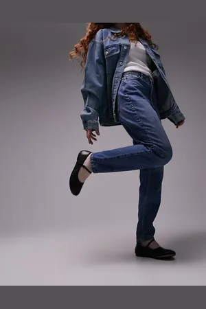 Topshop Original Mom high rise jean in mid