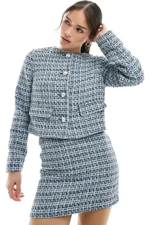New Look Cropped boucle jacket co-ord in