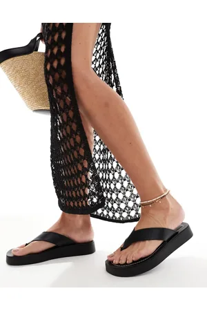 Schuh Tanisha flatform flip flop sandals in leather