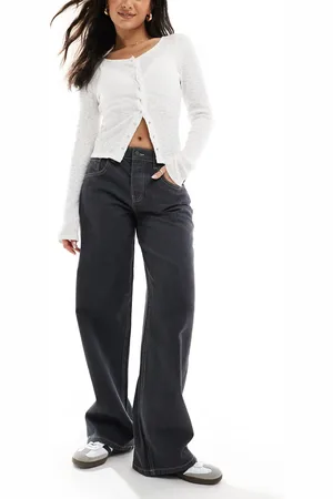 Stradivarius STR baggy jean in dark