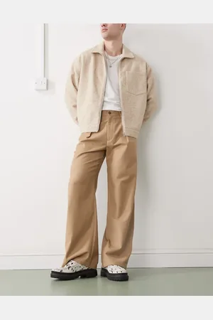 Prohibited Soho pleated vintage pants in beige