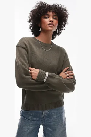 & OTHER STORIES Knitted wool sweater in khaki
