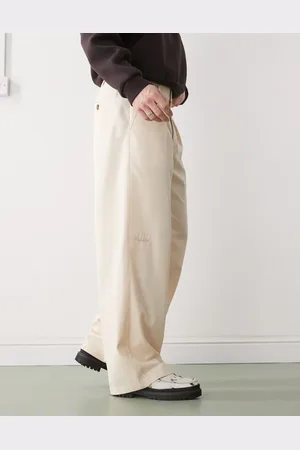 Prohibited Soho pleated vintage pants in cream