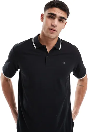 JJ Tipped pique polo in