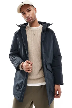 Only & Sons Water repellent hooded parka in
