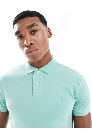 Ralph Lauren Icon logo slim fit pique polo in light