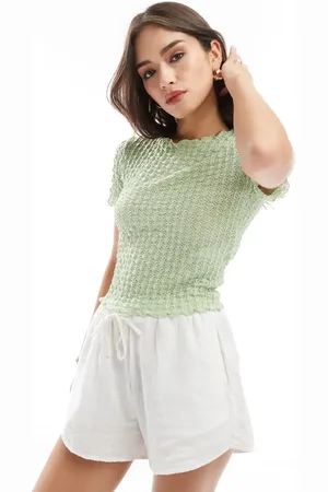 AWARE Textured baby t-shirt in sage