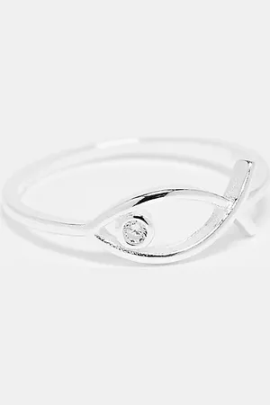 Kingsley Ryan Gemset fish ring in sterling