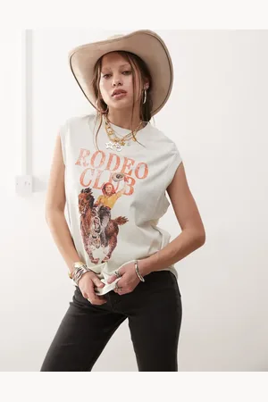 Wrangler Rodeo club printed vest in vintage
