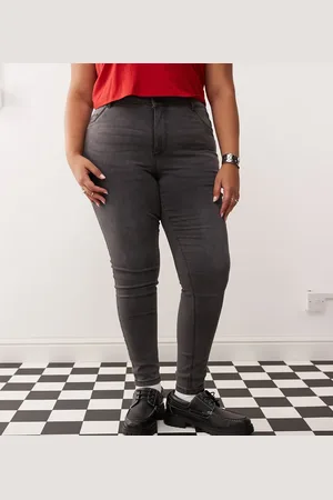 Noisy May High waist skinny jeans in washed