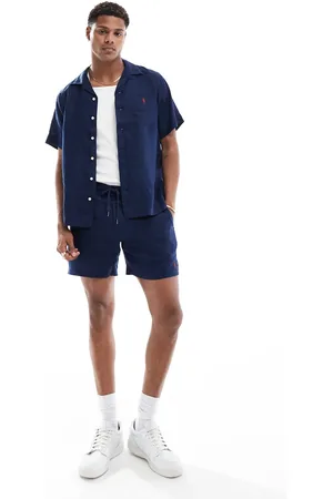 Ralph Lauren Prepsters icon logo linen shorts in CO-ORD