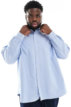 Ralph Lauren Big & Tall icon logo oxford shirt in light
