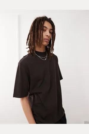 Weekday Relaxed fit heavyweight jersey t-shirt in dark