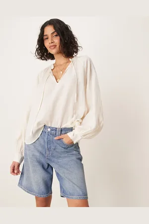 Free People Montana distressed denim jorts in cowgirl