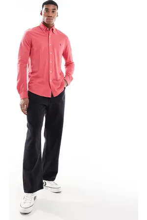 Ralph Lauren Icon logo pique shirt in pale