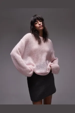 ARKET Sheer mohair and wool blend knitted sweater in light