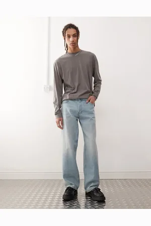 Weekday Sphere low waist wide leg jeans in light wash