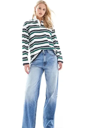 Stradivarius Tall D88 baggy jean in dark wash
