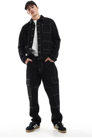 Brave Soul Co-ord jeans with contrast stitching in