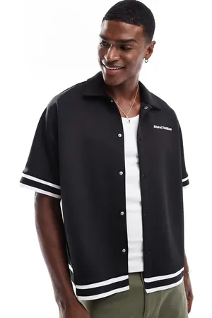 Bershka Tipped sleeve shirt in
