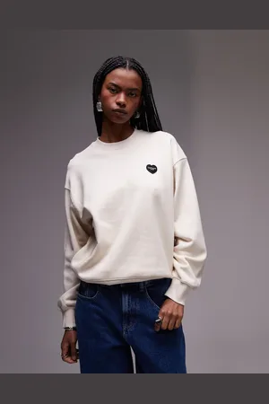 Carhartt Ingo sweatshirt with heart logo in cream