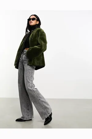 MANGO Shearling jacket in