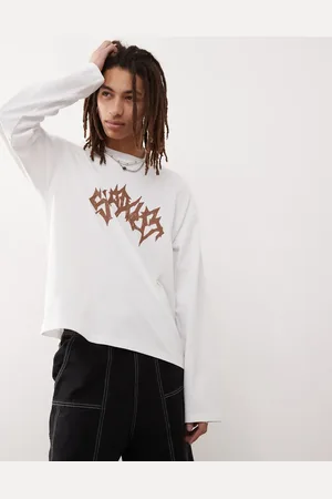 Weekday Boxy fit long sleeve t-shirt with front graphic print in