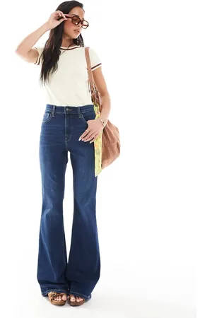 Topshop Jamie flare high rise jean in rich