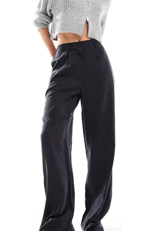 ASOS ASOS DESIGN Tall relaxed straight leg trousers in washed