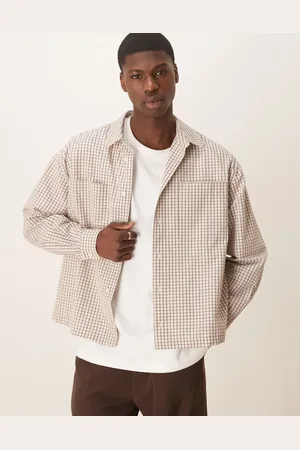 ASOS Oversized boxy shirt in check
