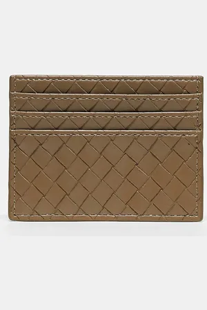 Gina Tricot Braided weave card holder in light khaki