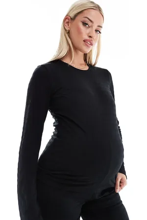 Mama;licious Mamalicious maternity textured flared sleeve top co-ord in
